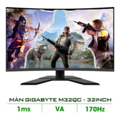 Màn hình cong GIGABYTE M32QC 32" VA 2K 170Hz chuyên game