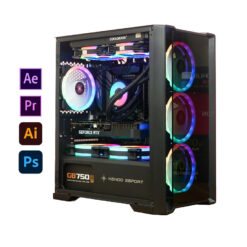 Vỏ case KENOO ESPORT MK500 -3F - Màu Đen MATX (3 Fan RGB)