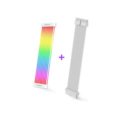 Dây Led Nguồn 24 PIN Coolmoon C200EX White  +  DÂY NỐI NGUỒN EX24 24PIN 3x8 Pin RGB WHITE
