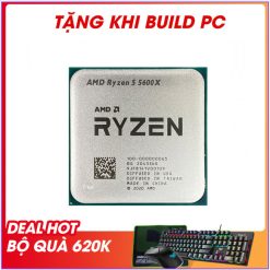 CPU AMD RYZEN 5 5600X (3.7 GHZ UPTO 4.6GHZ / 35MB / 6 CORES, 12 THREADS / 65W / SOCKET AM4) tray