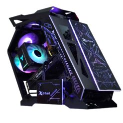 VỎ CASE MÁY TÍNH ROBOOT XSTAR BLACK (Sẵn 3 fan Led RGB )