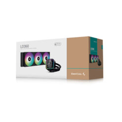 TẢN NHIỆT NƯỚC CPU DEEPCOOL LD360 BLACK RGB HIỆN THỊ NHIỆT ĐỘ (3 FAN 12CM)
