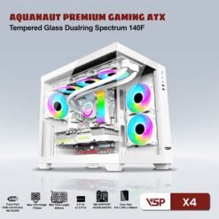 VỎ CASE VSP GAMING AQUANAUT X4 – WHITE (KHÔNG KÈM FAN)