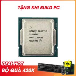 CPU INTEL CORE I5 11400F Tray (2.6GHZ TURBO UP TO 4.4GHZ, 6 NHÂN 12 LUỒNG, 12MB CACHE, 65W) - SOCKET INTEL LGA 1200