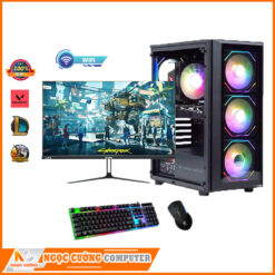 Bộ máy CORE I3 12100F |RAM 16G| GTX 2060 6G | Nvme 256G |MÀN 24 IN (Wifi)