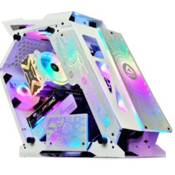 VỎ CASE VSP ESPORT REPUBLIC OF GAMERS ES1 White (SẴN 3 FAN LED RGB CÓ ĐIỀU KHIỂN)