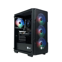 VỎ CASE VSP GAMING KA28- BLACK KÈM 3 FANS LED
