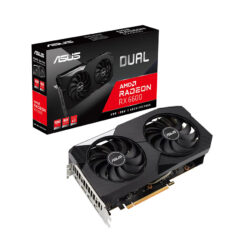 VGA ASUS Dual Radeon™ RX 6600 8GB GDDR6 V3 (Hiệu năng tương đương RTX 2060 6G)