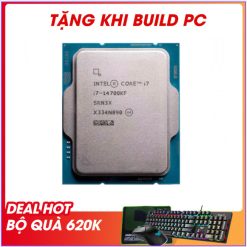 CPU Intel Core I7 14700KF Tray (UP TO 5.6GHZ, 20 NHÂN 28 LUỒNG, 33MB CACHE, 125W)