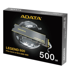 SSD ADATA LEGEND 800 500GB Gen4 X4 (ĐỌC 3500MB/s - GHI 2800MB/s) M.2 NVMe (ALEG-800-500GCS)