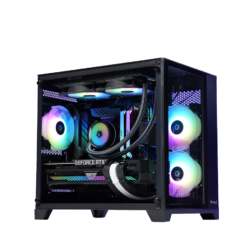 Vỏ Case VITRA CRYSTAL S1 LITE Black ( MATX/Màu đen/Rad 240) Tăng 3fan