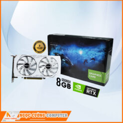 VGA NVIDIA GEFORCE JGINYUE RTX 3050 8GB WHITE (8GB/GDDR6/128 BIT/DUAL FAN)