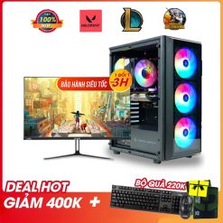 BỘ PC GAMING CORE I5 14400F | RAM 16G | RTX 3050 6G | NVME 250G | Màn 24inh