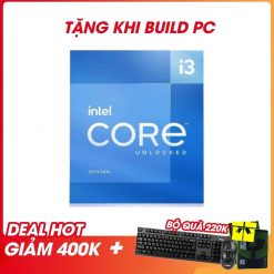 Cpu Intel Core I3 13100F (Up to 4.5 GHz | 4 Nhân | 8 Luồng | Socket 1700) Tray