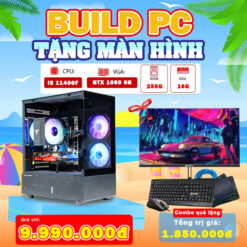 Tặng Màn [CORE I5 11400F | GTX 1660 6G| RAM 16G| NVME 256G]
