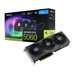 VGA PNY GEFORCE RTX 5060 8GB OC GDDR7 ARGB 3FAN (3xDISPLAY PORT 1xHDMI)