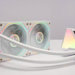 TẢN NHIỆT NƯỚC LEOPARD STELLAR REALM RAD 240 AGRB DIGITAL WHITE(MÀN HÌNH HIỂN THỊ NHIỆT ĐỘ)