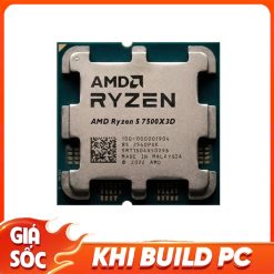 CPU AMD RYZEN 5 7500X3D TRAY (AMD AM5/ 6 CORES 12 THREADS/ BASE 4.0GHZ/ TURBO 4.5GHZ/ CACHE 102MB)