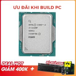 Bộ xử lý Intel Core i3 14100F Tray Chính Hãng | 4 nhân/8 luồng, Turbo 4.7GHz, Cache