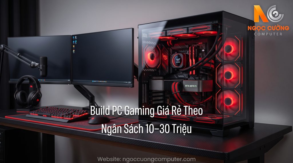 Build PC Gaming Giá Rẻ Theo Ngân Sách 10–30 Triệu (Cấu Hình Mới)