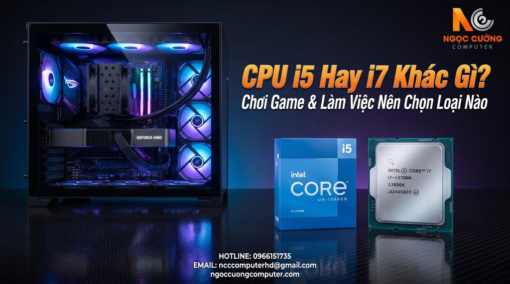 CPU i5 Hay i7 Khác Gì? Chơi Game & Làm Việc Nên Chọn Loại Nào