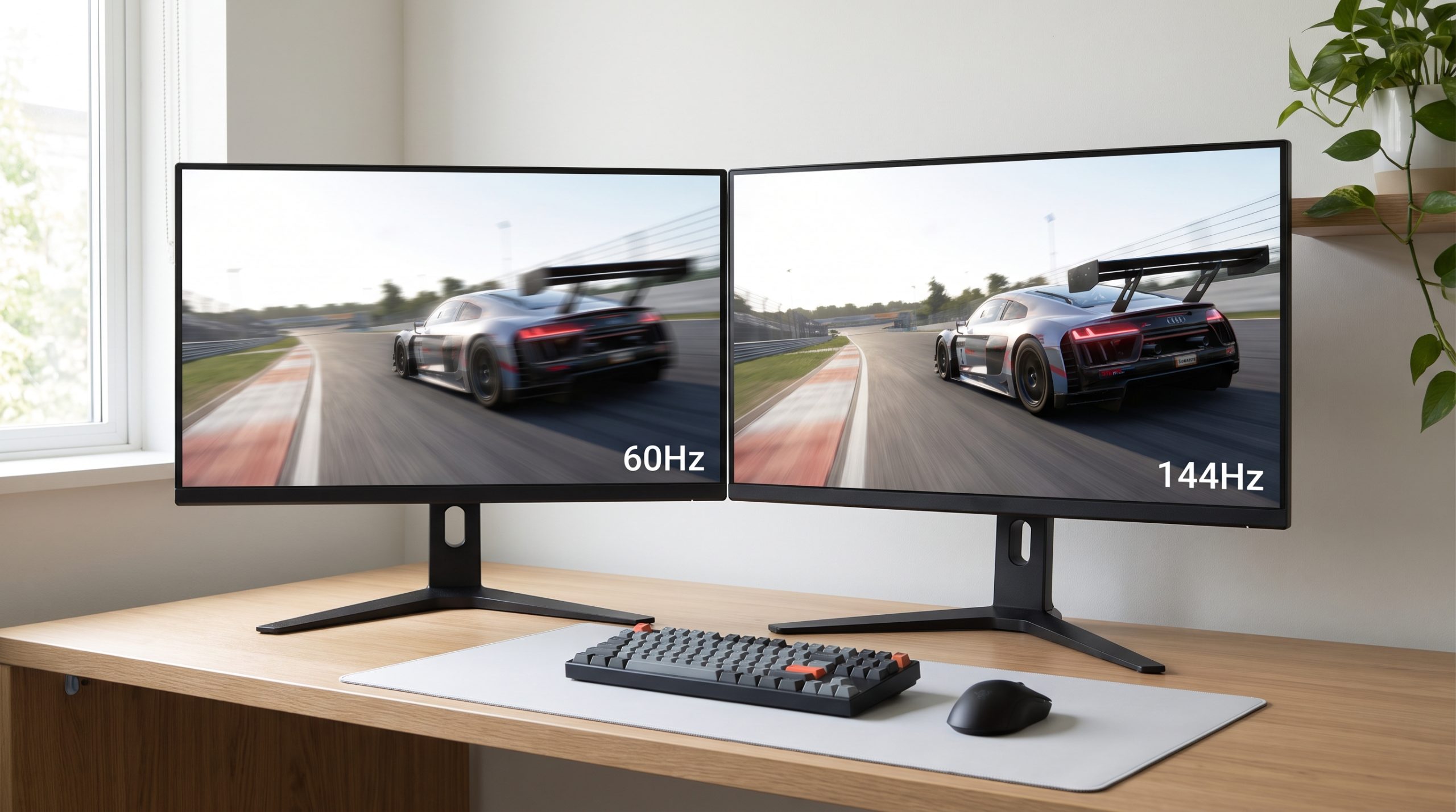 So sánh màn 65hz và 144hz