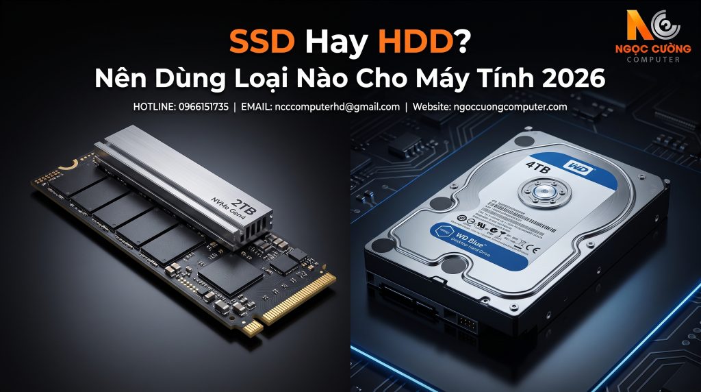 SSD Hay HDD Nên Dùng Loại Nào Cho Máy Tính 2026