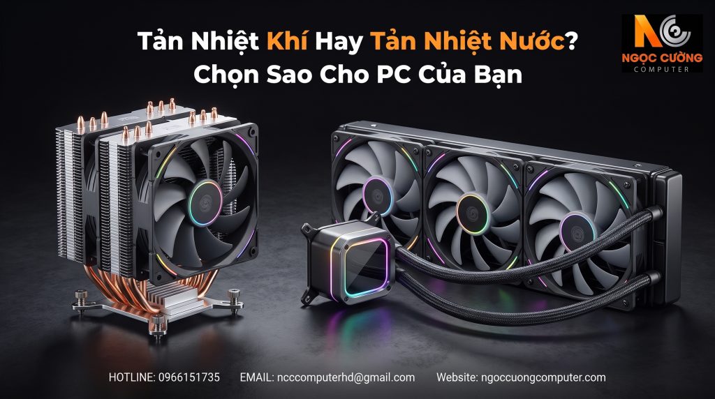 Tản Nhiệt Khí Hay Tản Nhiệt Nước? Chọn Sao Cho PC Của Bạn