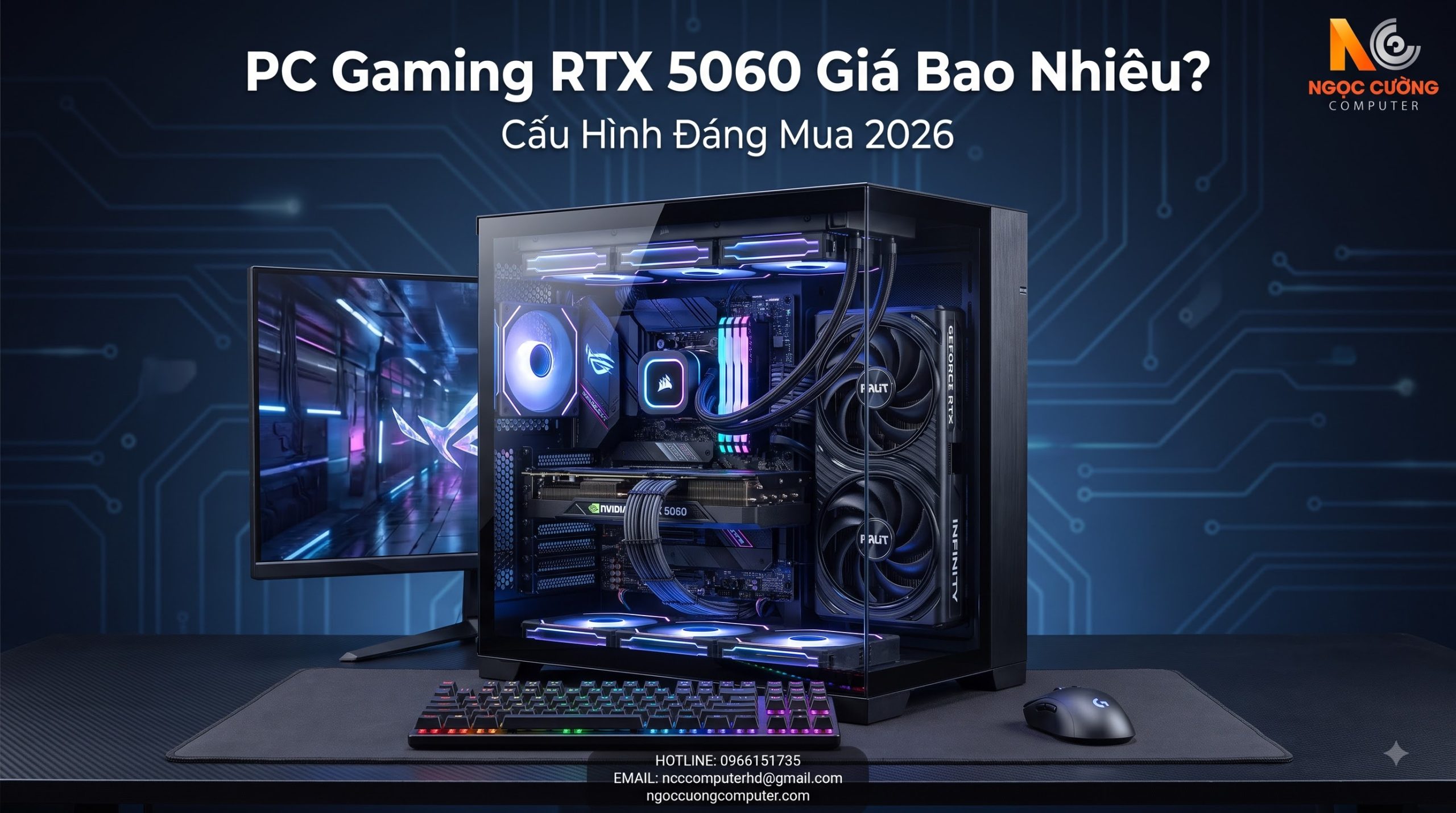 PC Gaming RTX 5060 Giá Bao Nhiêu? Cấu Hình Đáng Mua 2026