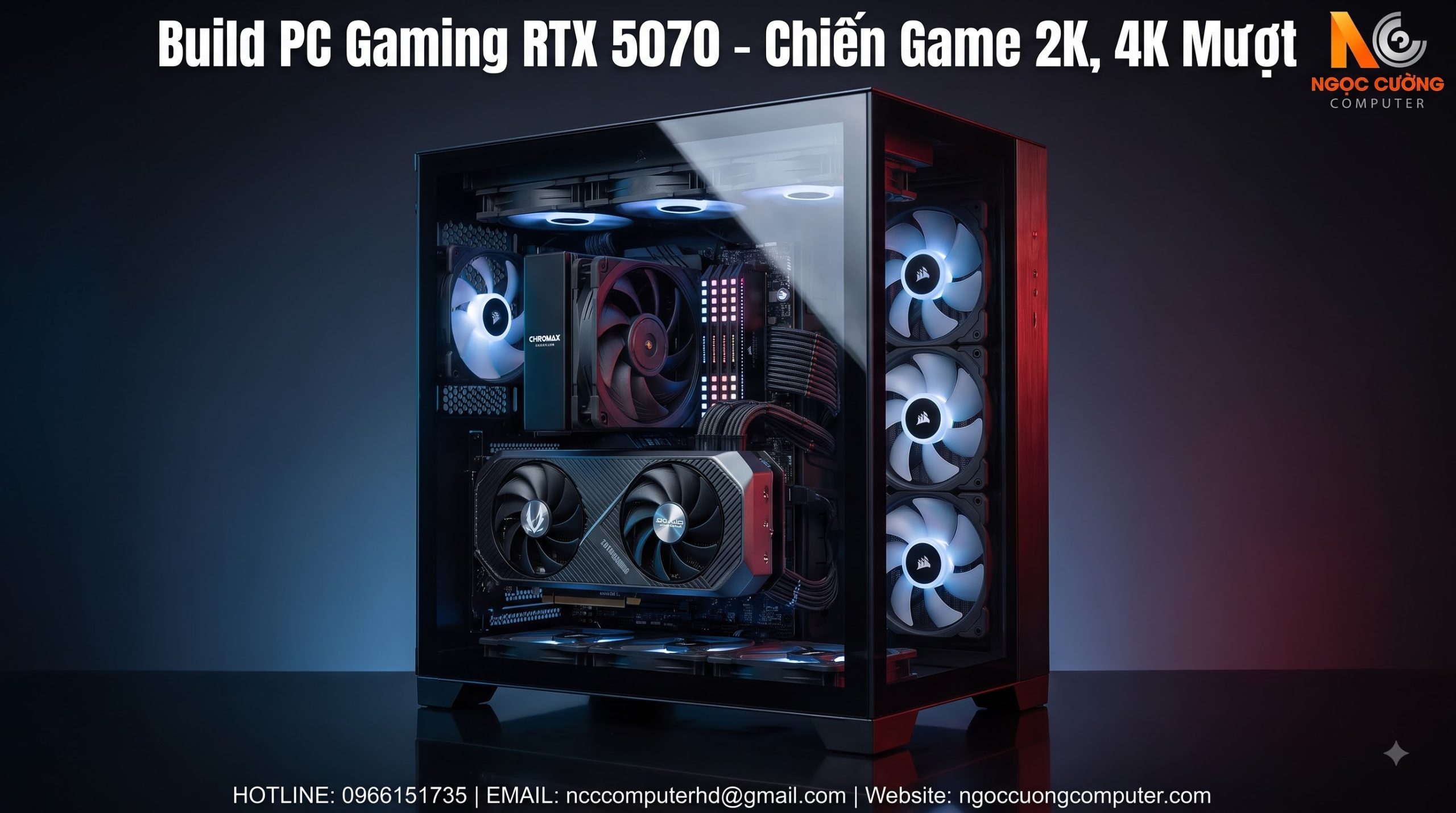 Build PC RTX 5070 – Chiến Game 2K, 4K Mượt