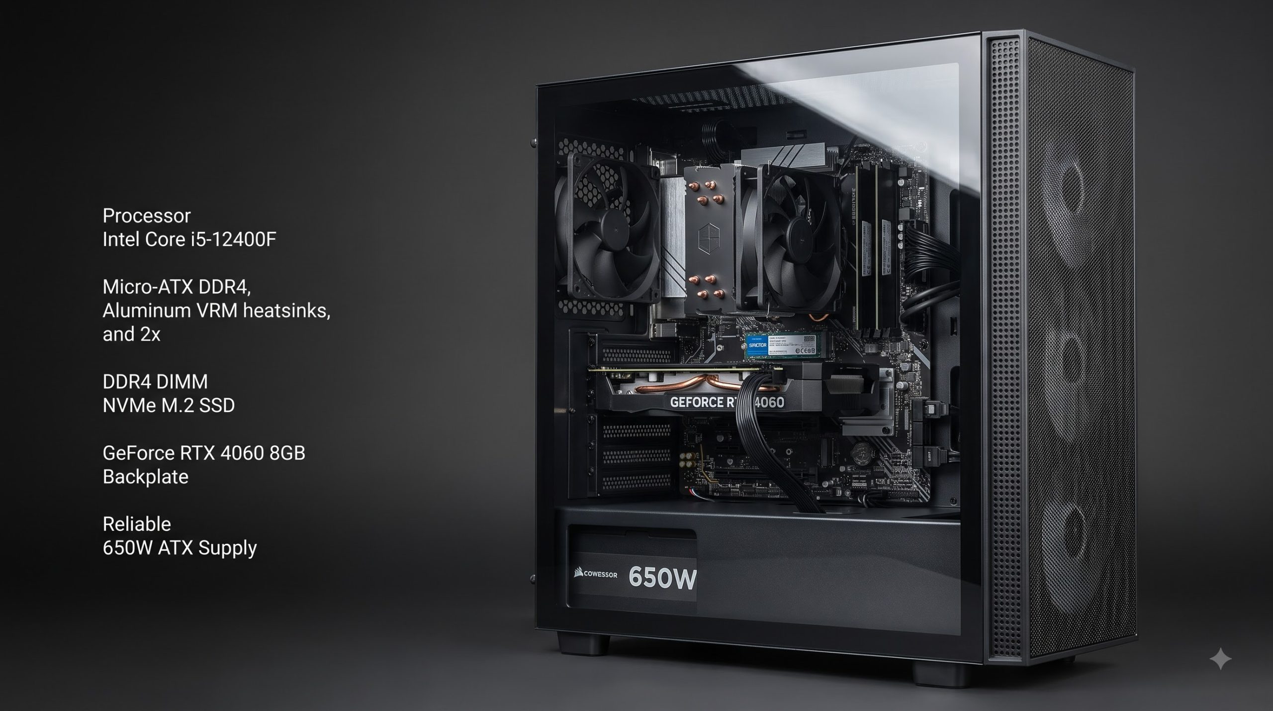 cấu hình Intel Core i5 + RTX 4060