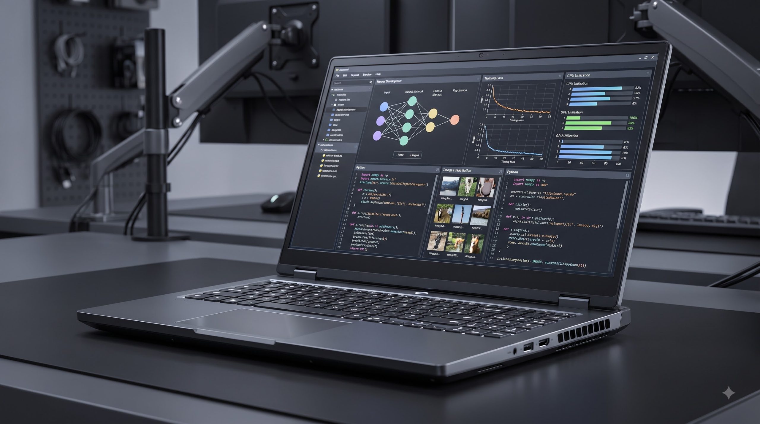 laptop có GPU NVIDIA RTX phục vụ CUDA, Machine Learning và Deep Learning cơ bản.