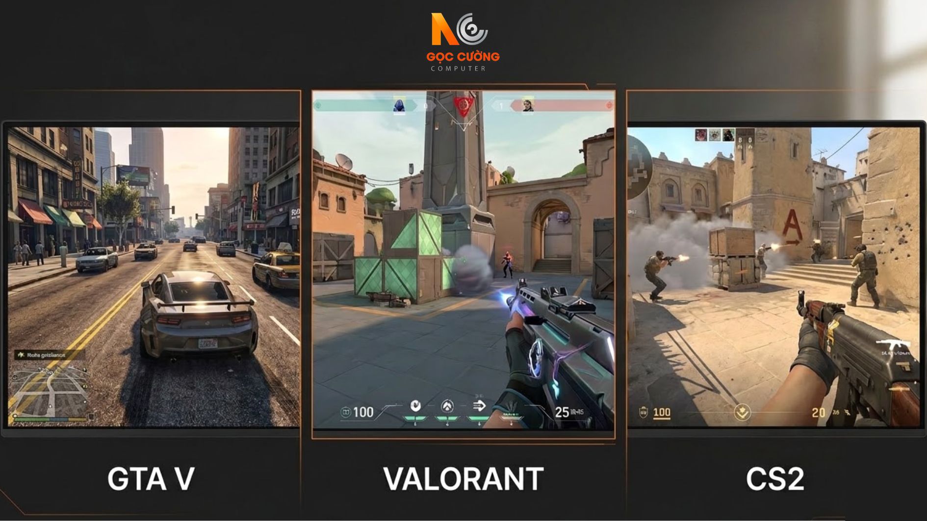 So sánh 3 game - GTA V, Valorant, CS2