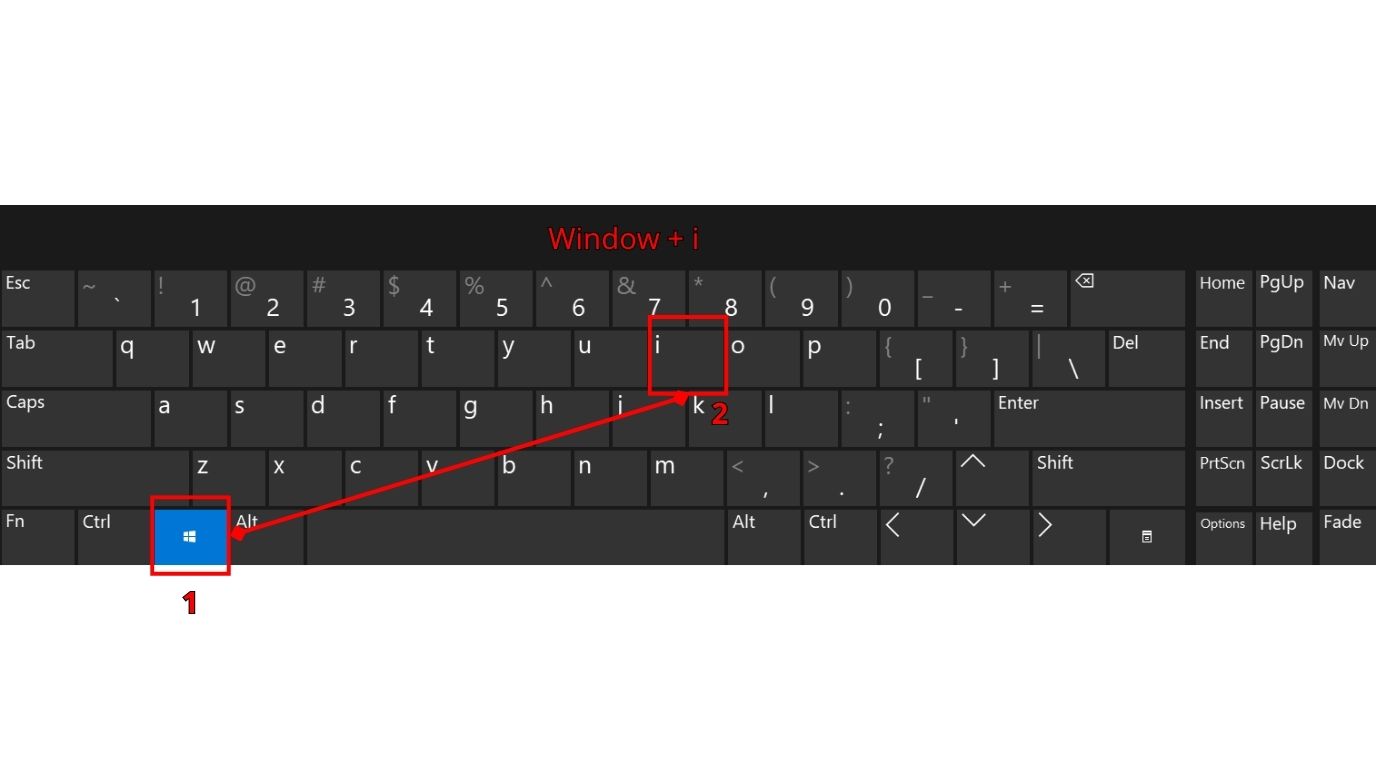 Window + i