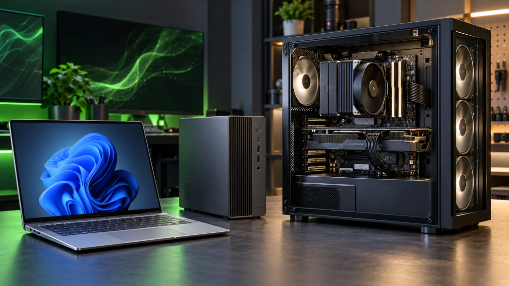 So sánh RTX Spark AI PC nhỏ gọn với máy tính desktop tự build có linh kiện rời